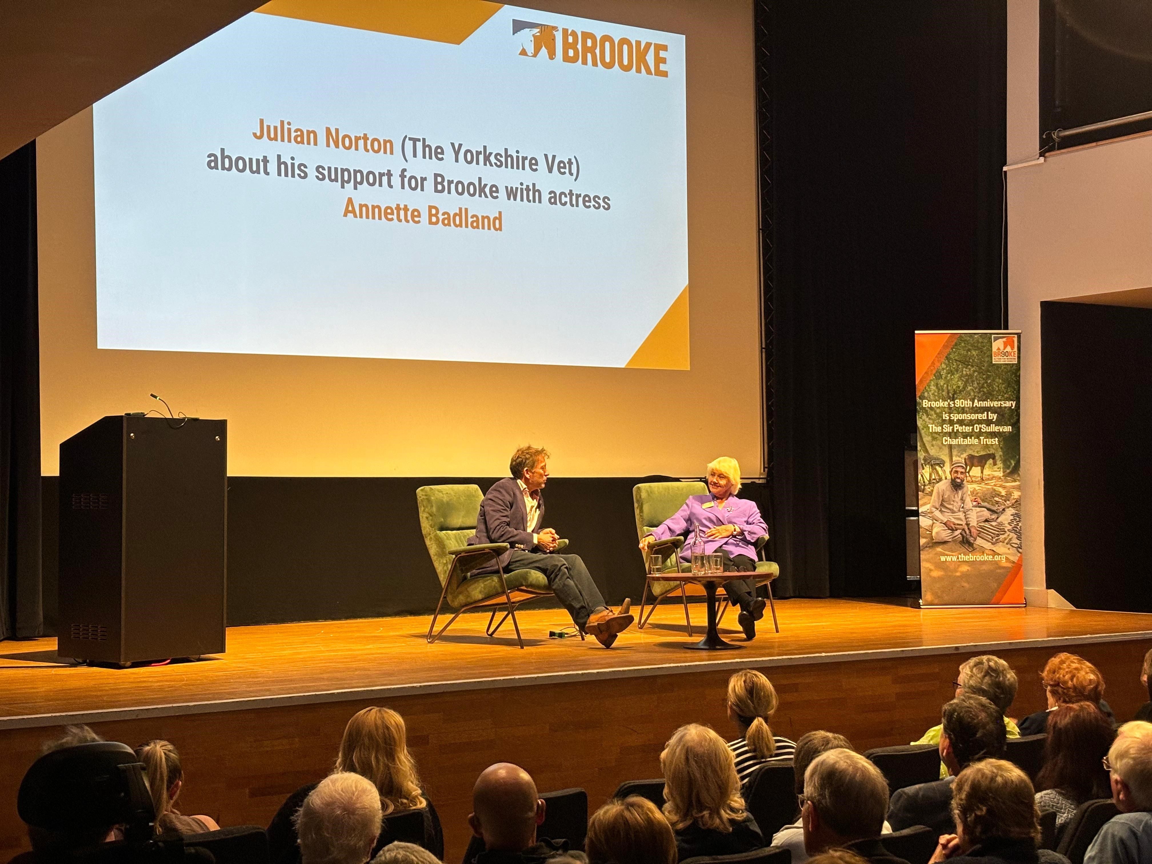 Annette Badland and Julian Norton at charity supporter day