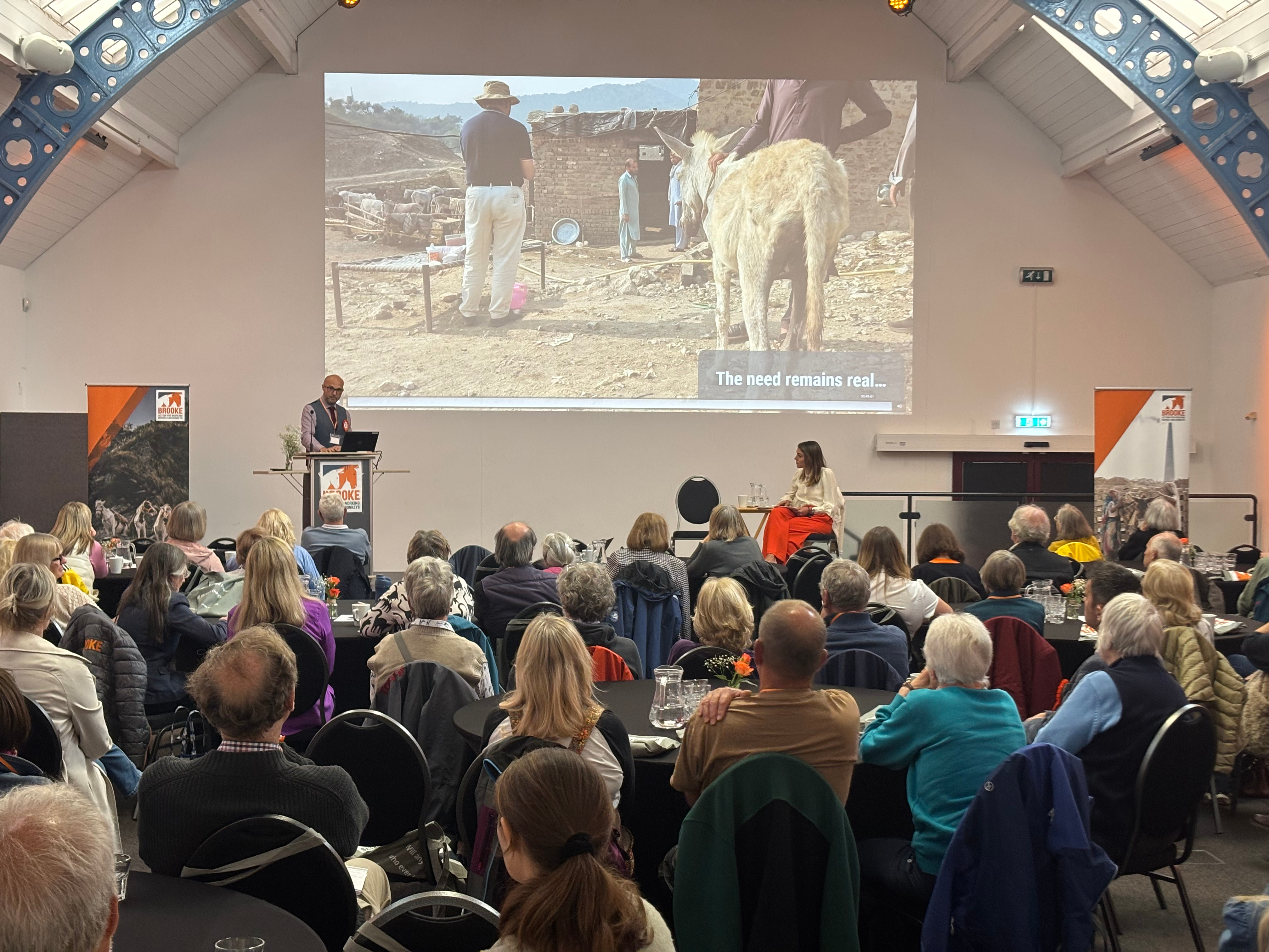 Brooke's CEO, Chris Wainwright, gives talk at supporter day.