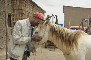 Tessema and his horse Bora