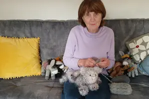 Charity fundraiser with knitted donkeys 