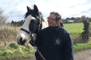 Dr. Amy Barstow and horse