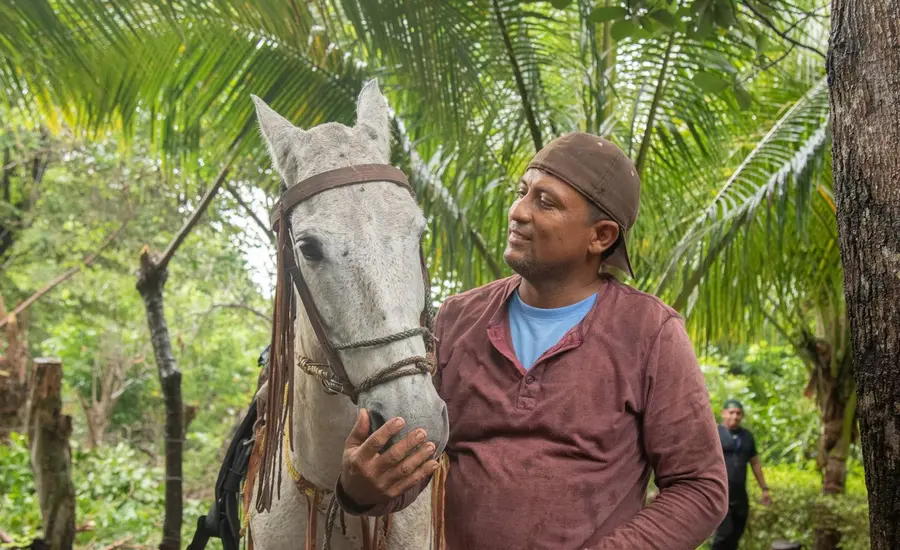 Man and horse in Nicaragua